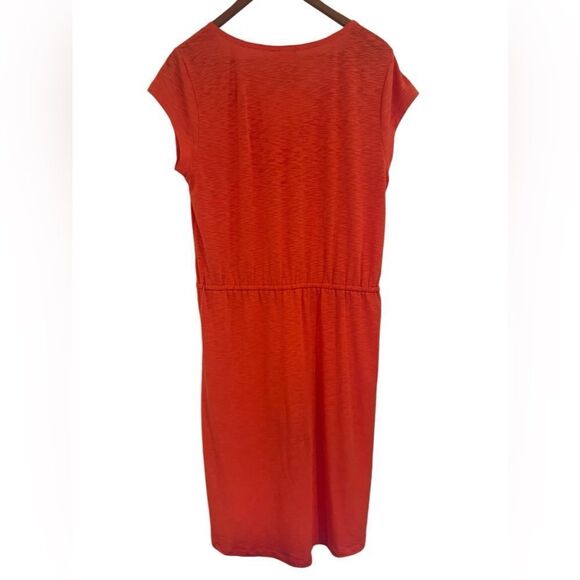 The North Face drawstring v neck dress coral orange color size medium - Picture 5 of 5